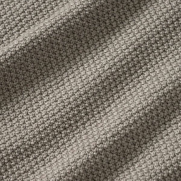 オーガニックコットン＆ヤク フォレストグレイ 鹿の子 ビッグタートル