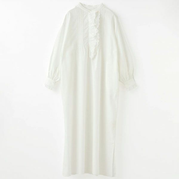 オーガニックコットン クラシックローズ レースワンピース