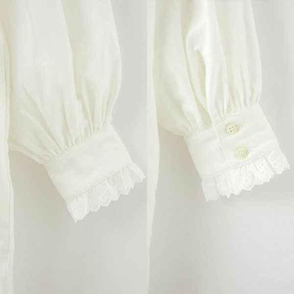 オーガニックコットン クラシックローズ レースワンピース