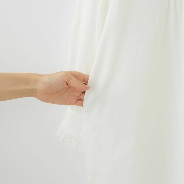 オーガニックコットン クラシックローズ レースワンピース