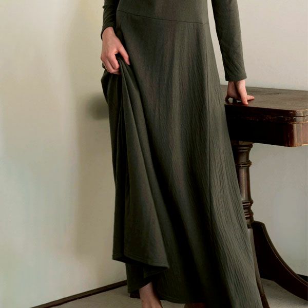 オーガニックコットン リラックスコットン フレアワンピース