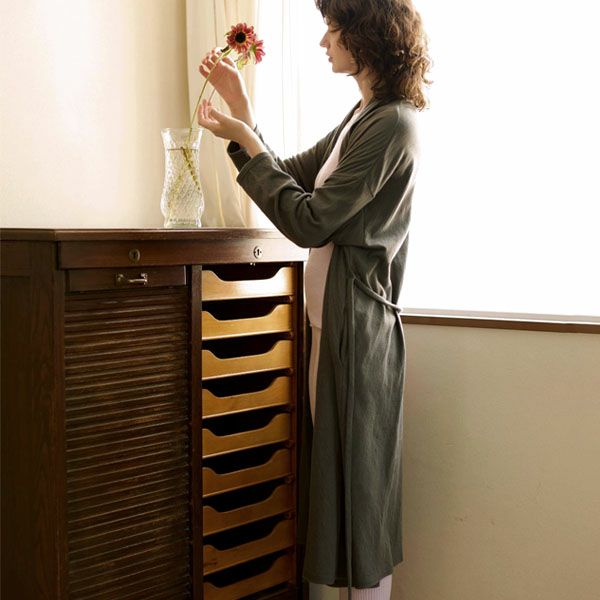 オーガニックコットン リラックスコットン タッセルガウン