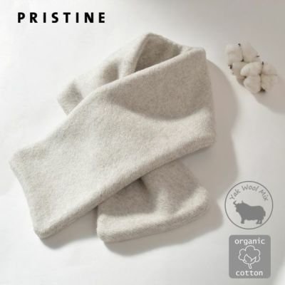 オーガニックコットン&ヤク マーブル マフラー