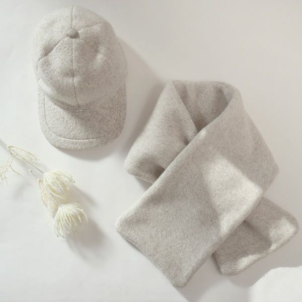 オーガニックコットン&ヤク マーブル マフラー