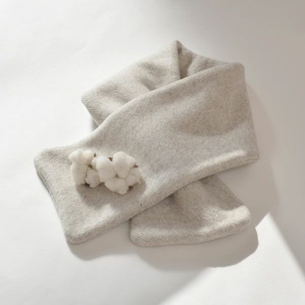 オーガニックコットン&ヤク マーブル マフラー