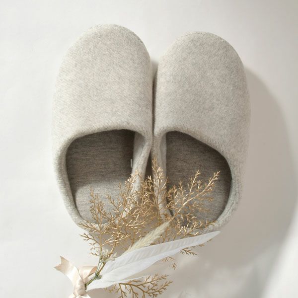 オーガニックコットン&ヤク マーブル ルームシューズ