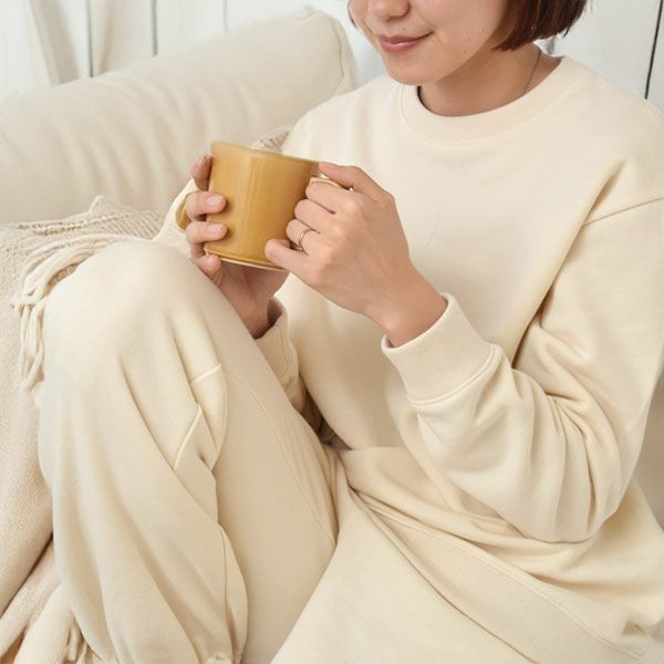 オーガニックコットン 裏起毛あったか スウェットシャツ