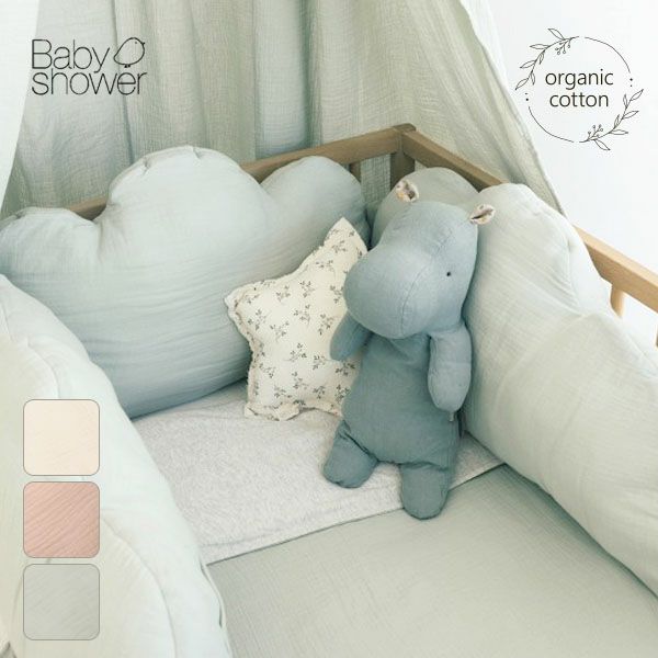 オーガニックコットン ベビーベッド用ライナーLittleCloud