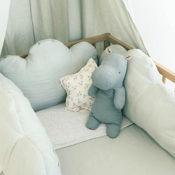 オーガニックコットン ベビーベッド用ライナーLittleCloud