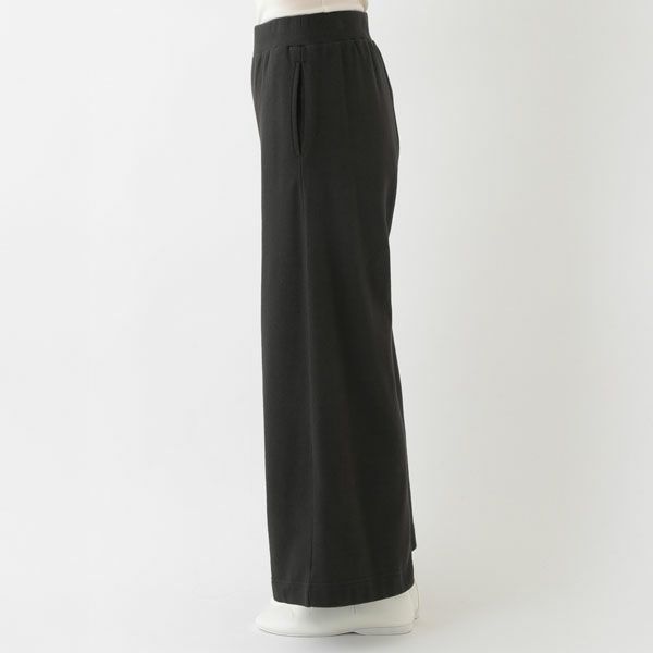 オーガニックコットン 裏起毛 フレアパンツ