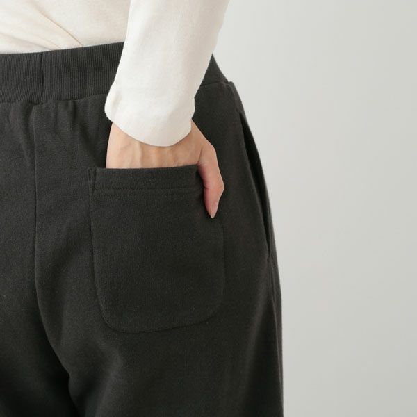 オーガニックコットン 裏起毛 フレアパンツ