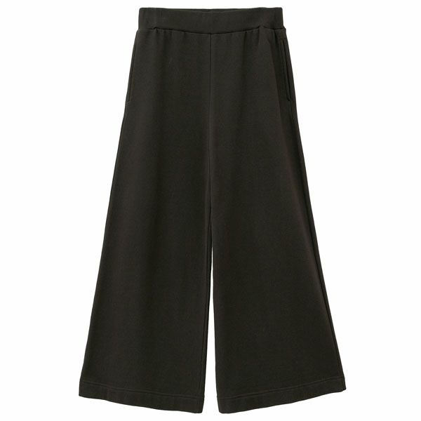 オーガニックコットン 裏起毛 フレアパンツ