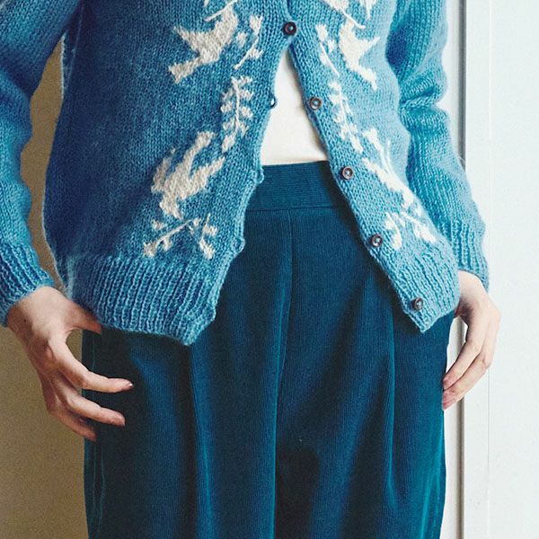 オーガニックコットン コーデュロイテーパードパンツ