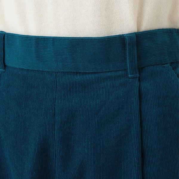 オーガニックコットン コーデュロイテーパードパンツ