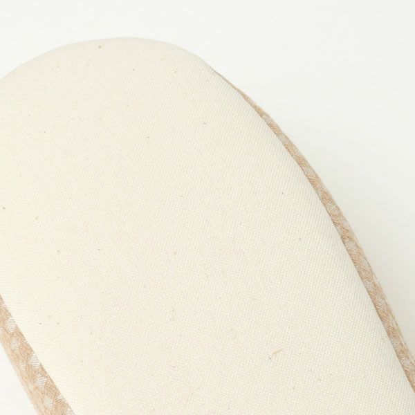 オーガニックコットン ダイヤ柄スリッパ