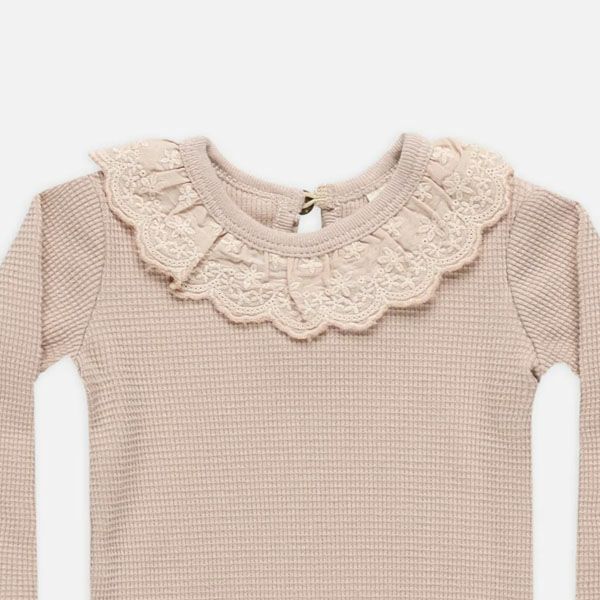 オーガニックコットン ベビー ラッフルカラーボディ