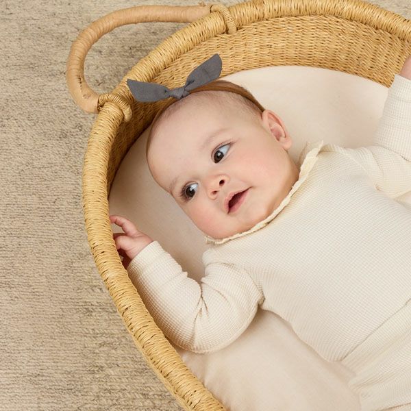 オーガニックコットン ベビー ラッフルカラーボディ