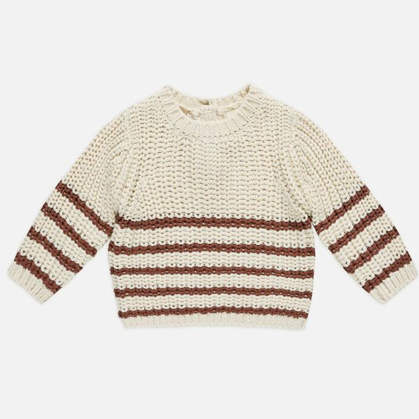 オーガニックコットン ベビー 畔編みニットセーター