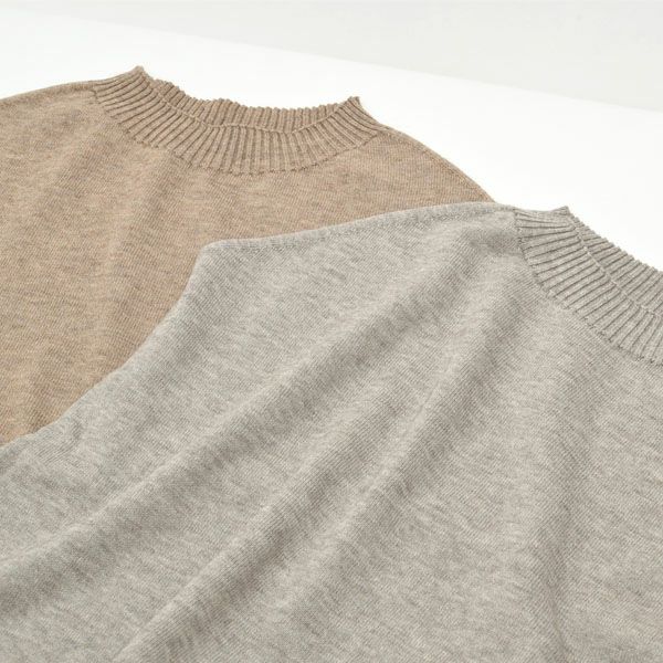 オーガニックコットン＆ヤク モックネックベスト