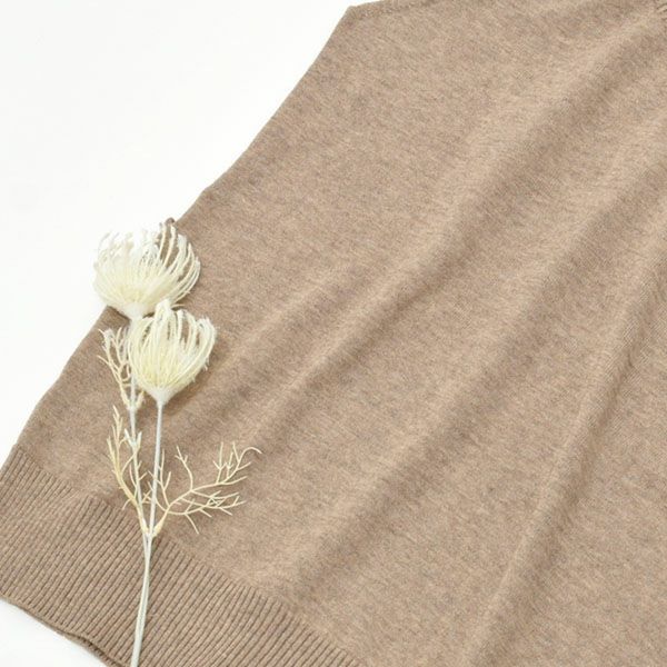 オーガニックコットン＆ヤク モックネックベスト