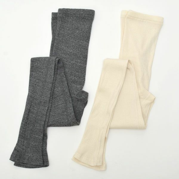 オーガニックコットン リブ アウターレギンス