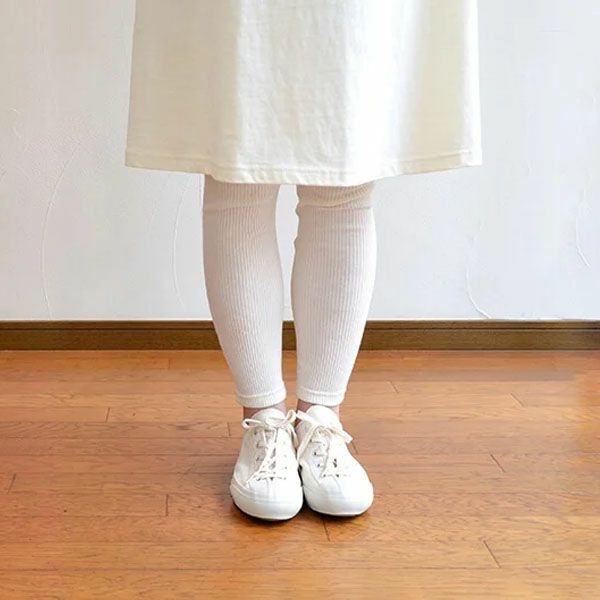 オーガニックコットン リブ アウターレギンス