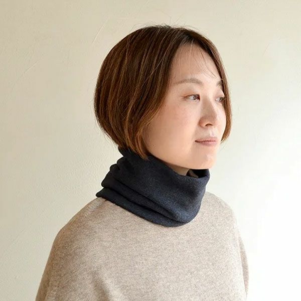 オーガニックコットン 裏シルク ネックウォーマー