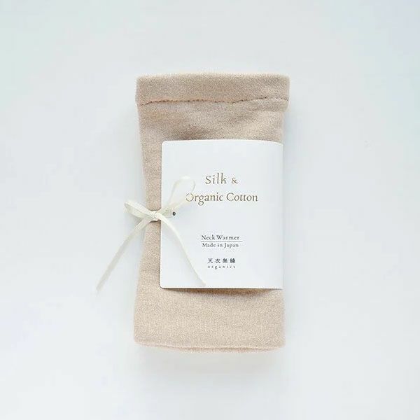 オーガニックコットン 裏シルク ネックウォーマー