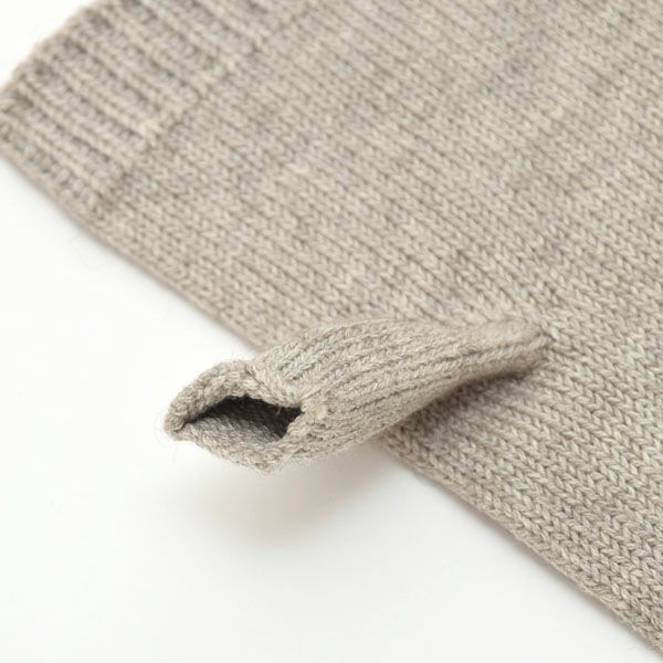 オーガニックコットン＆ヤク 縫い目のないハンドウォーマー