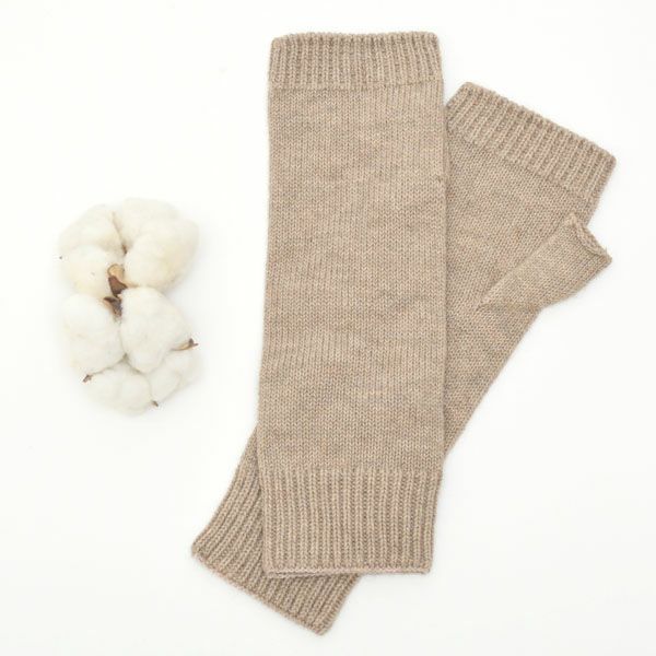 オーガニックコットン＆ヤク 縫い目のないハンドウォーマー