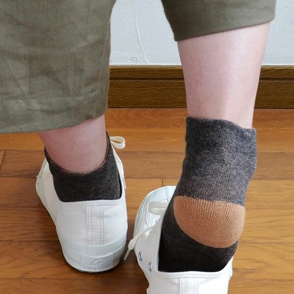 オーガニックコットン 配色ソックスMサイズ