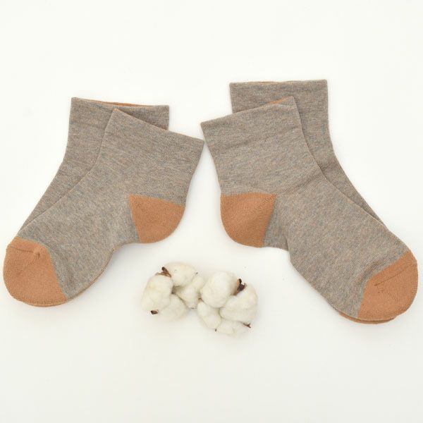 オーガニックコットン 配色ソックスMサイズ