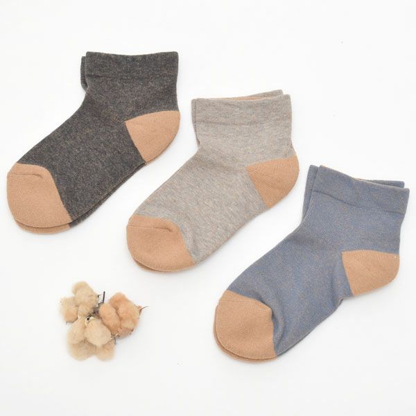 オーガニックコットン 配色ソックスMサイズ