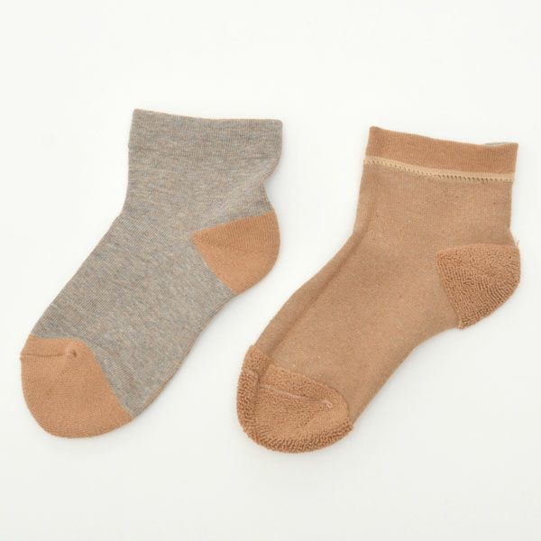 オーガニックコットン 配色ソックスLサイズ