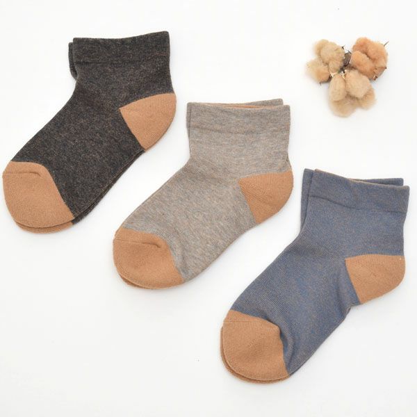 オーガニックコットン 配色ソックスLサイズ