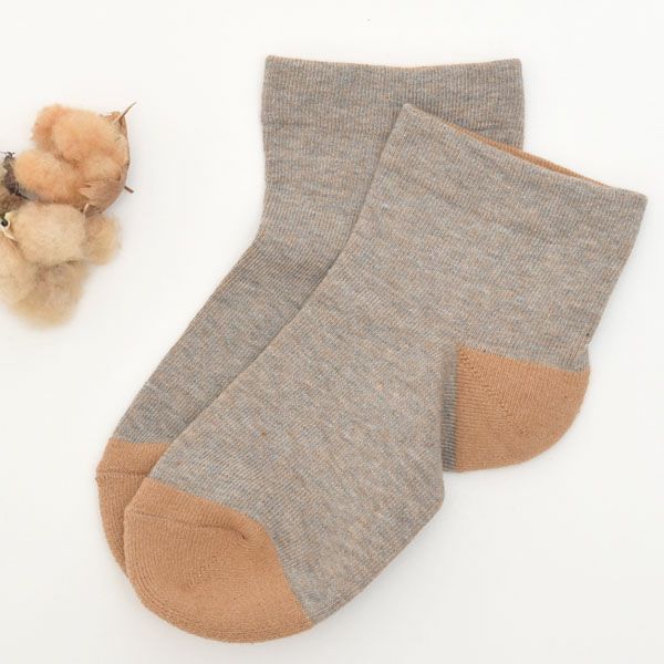 オーガニックコットン 配色ソックスLサイズ