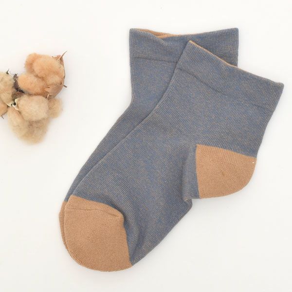 オーガニックコットン 配色ソックスLサイズ