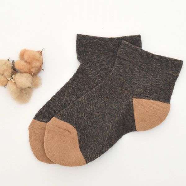 オーガニックコットン 配色ソックスLサイズ