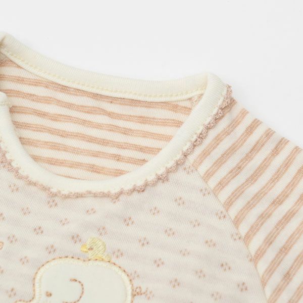 オーガニックコットン ベビー 接結ドレスオール