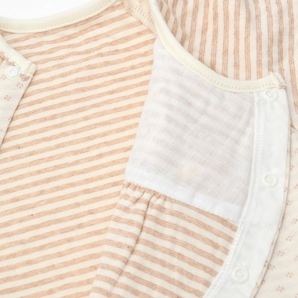 オーガニックコットン ベビー 接結ドレスオール