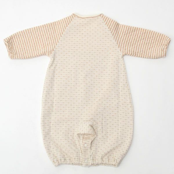 オーガニックコットン ベビー 接結ドレスオール