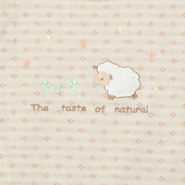 オーガニックコットン ベビー 接結ひつじカバーオール