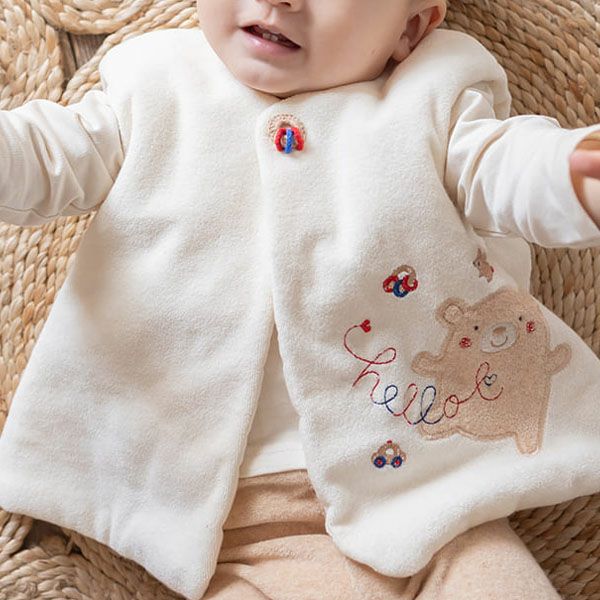 オーガニックコットン ベビー【くまのコットン】ベスト