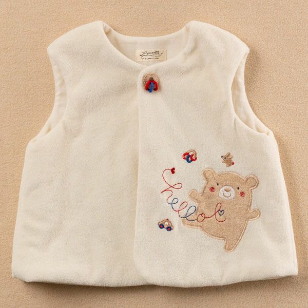 オーガニックコットン ベビー【くまのコットン】ベスト