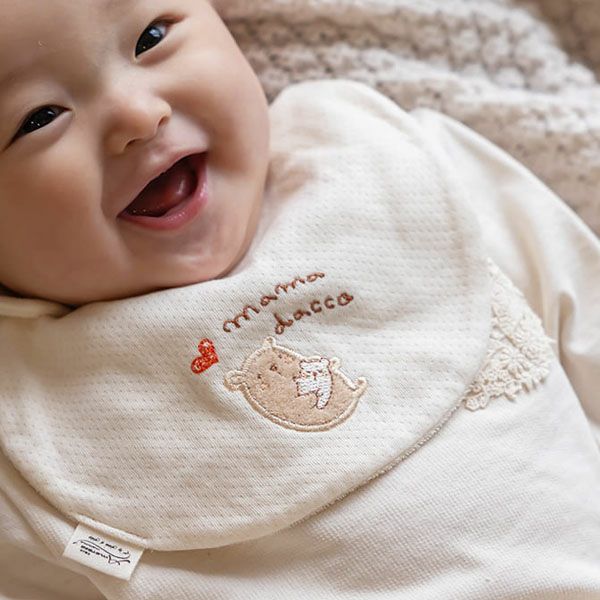 オーガニックコットン ベビー【ママだっこ】スタイ