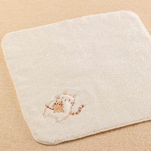 オーガニックコットン ベビー【ママだっこ】タオルハンカチ
