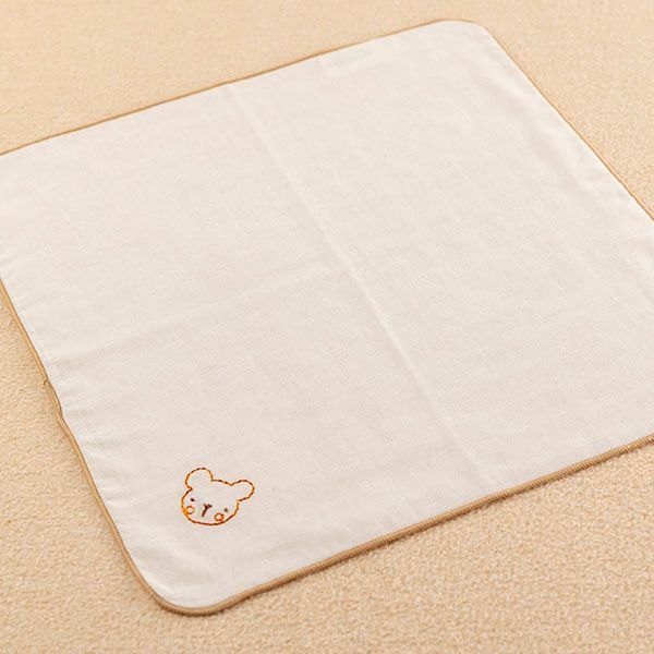 オーガニックコットン ベビー【刺しゅう】ガーゼ ハンカチ