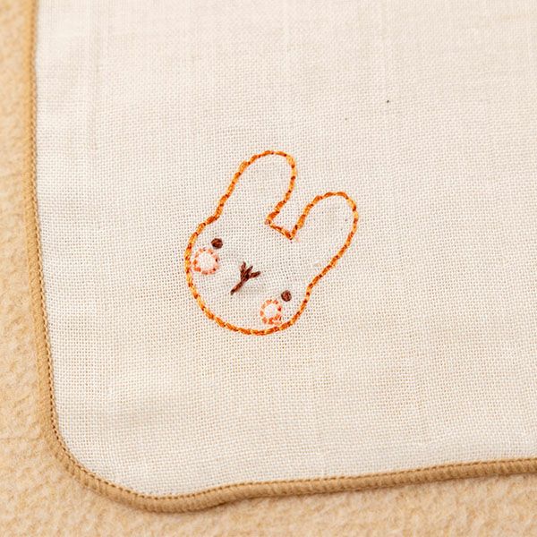 オーガニックコットン ベビー【刺しゅう】ガーゼ ハンカチ