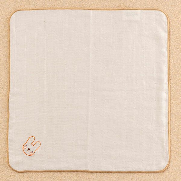 オーガニックコットン ベビー【刺しゅう】ガーゼ ハンカチ
