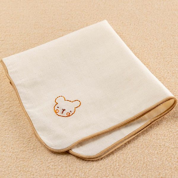 オーガニックコットン ベビー【刺しゅう】ガーゼ ハンカチ